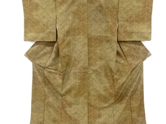 JAPANESE KIMONO / VINTAGE KIMONO / TOKAMACHI TSUMUGI / WOVEN STRIPE